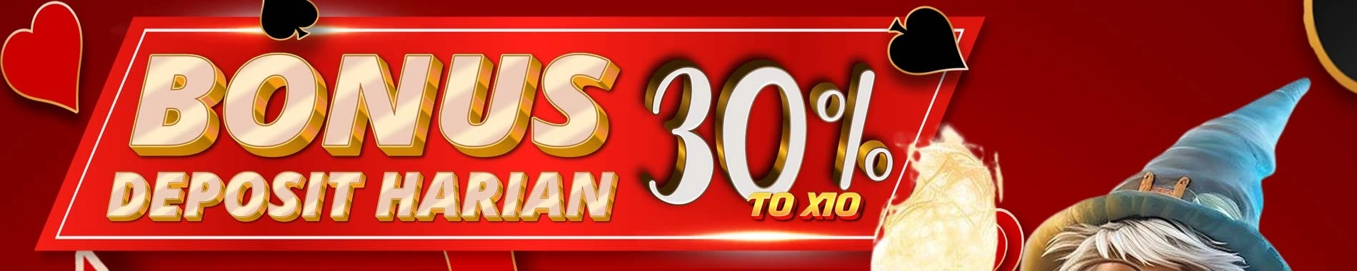 Bonus Deposit Harian 30%